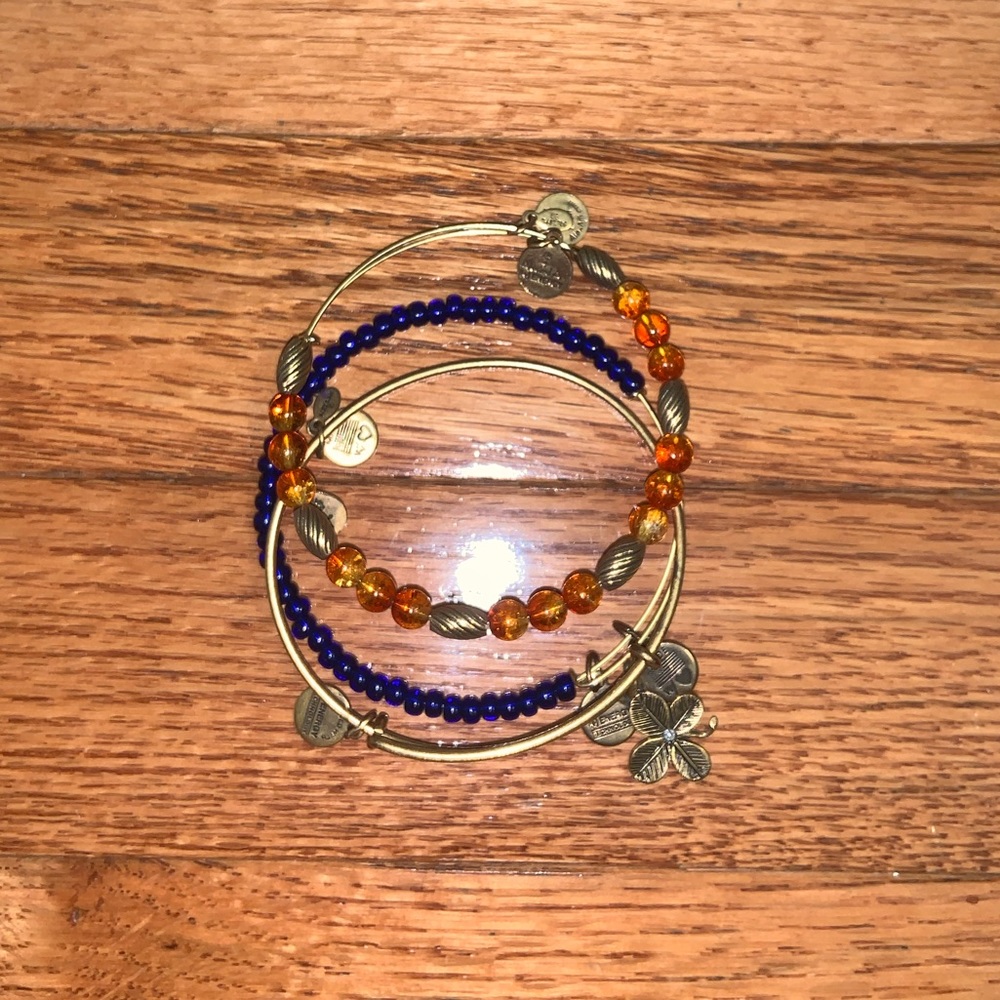 Alex and Ani Set of 3 Gold Bracelets